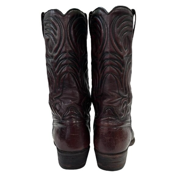 Dan Post Western Cowboy Boots Cherry Brown MENS SiZE 10D 6934 main image 5